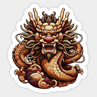 Wood Dragon 20 Sticker